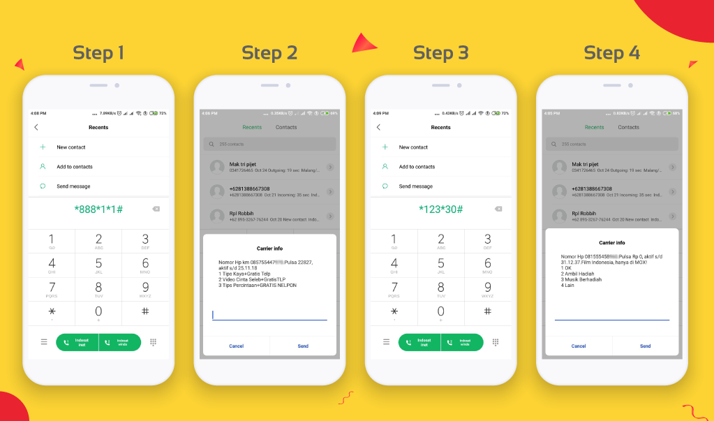 Cara Cek Nomor Indosat dan Cek Nomor IM3 Via Dial Up