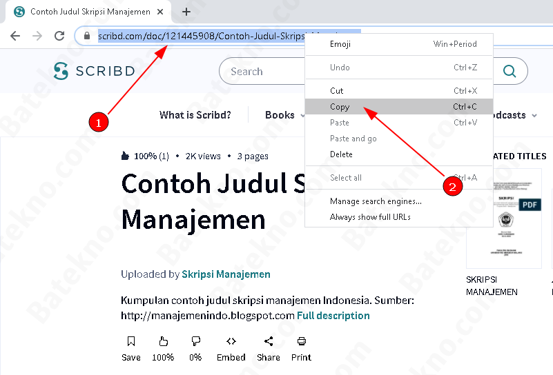 Cara Download File di Scribd Gratis
