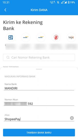 DANA ke ShopeePay Gratis_Isi Rekening Bank_2