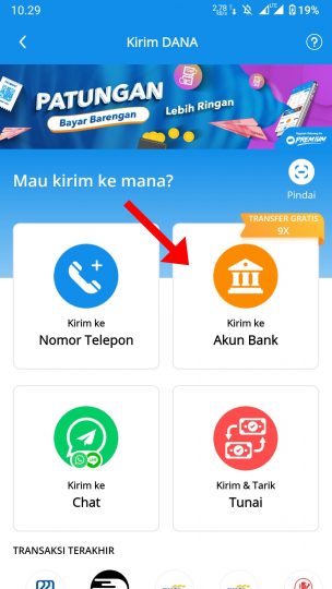 Transfer DANA ke ShopeePay