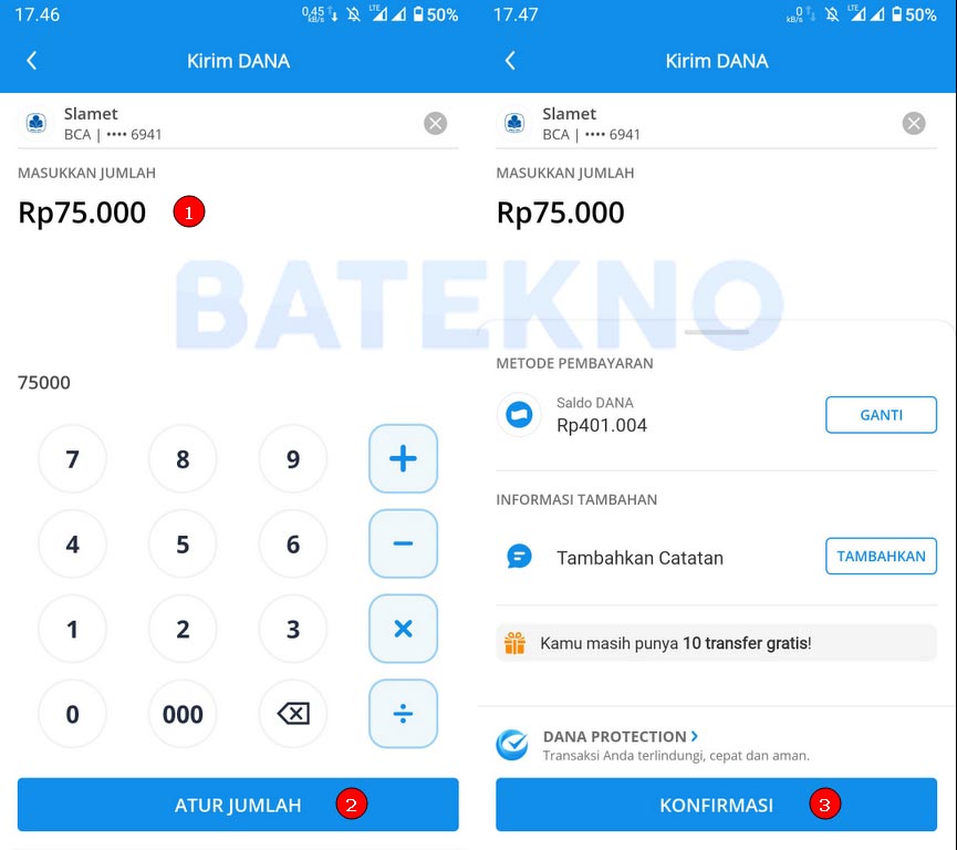 Kirim Saldo DANA ke Bank BCA