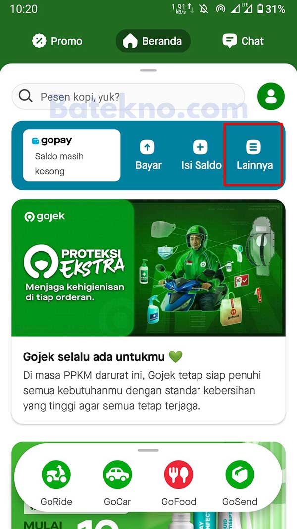 Cara Upgrade GoPay Plus
