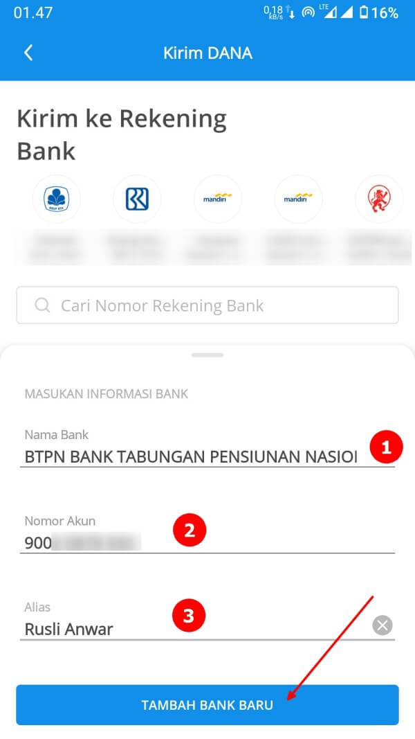 cara isi saldo jenius