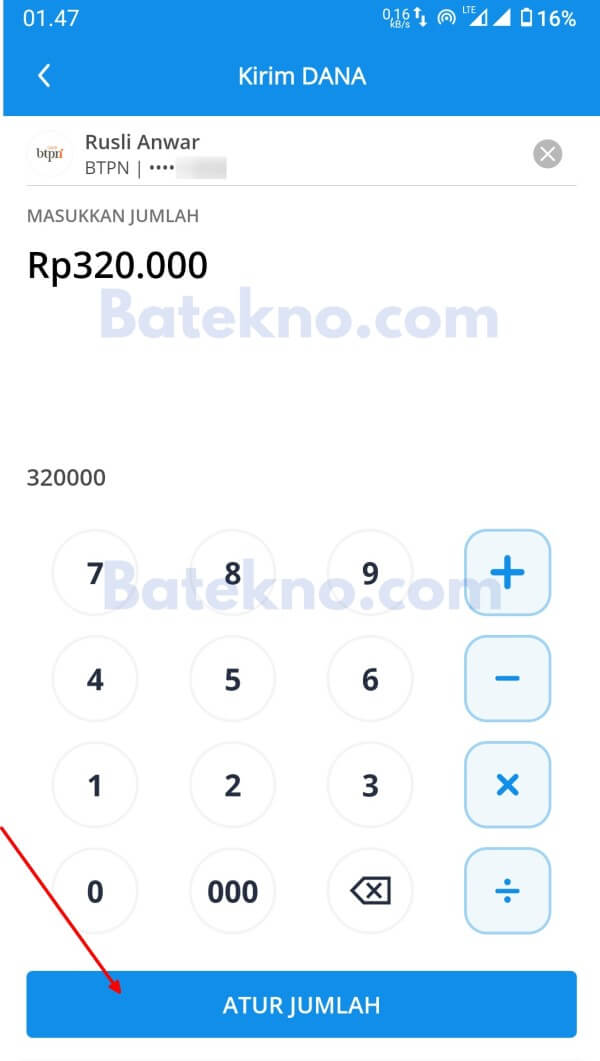 kirim saldo ke jenius dari DANA