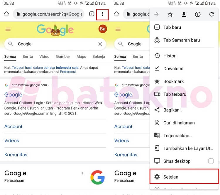 mengaktifkan dark mode di android